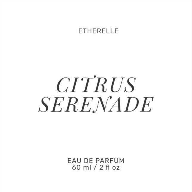 Étiquette de parfum moderne élégant produit autoco (Recto)