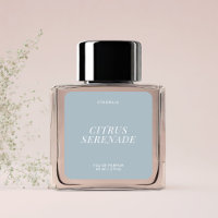Étiquette de parfum moderne élégant produit autoco
