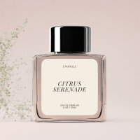 Étiquette de parfum moderne élégant produit autoco