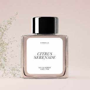 Étiquette de parfum moderne élégant produit autoco