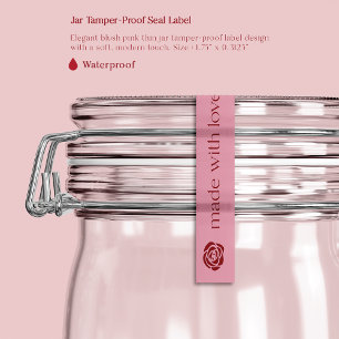 Étiquette de phoque à tamper-Proof rose mince