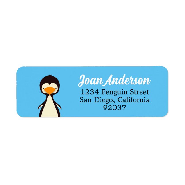Étiquette de pingouin (Devant)