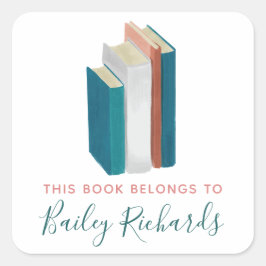 Étiquette de plaque d'aquarelle