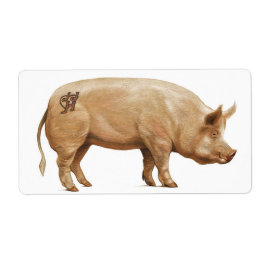 Étiquette de porc JJHD