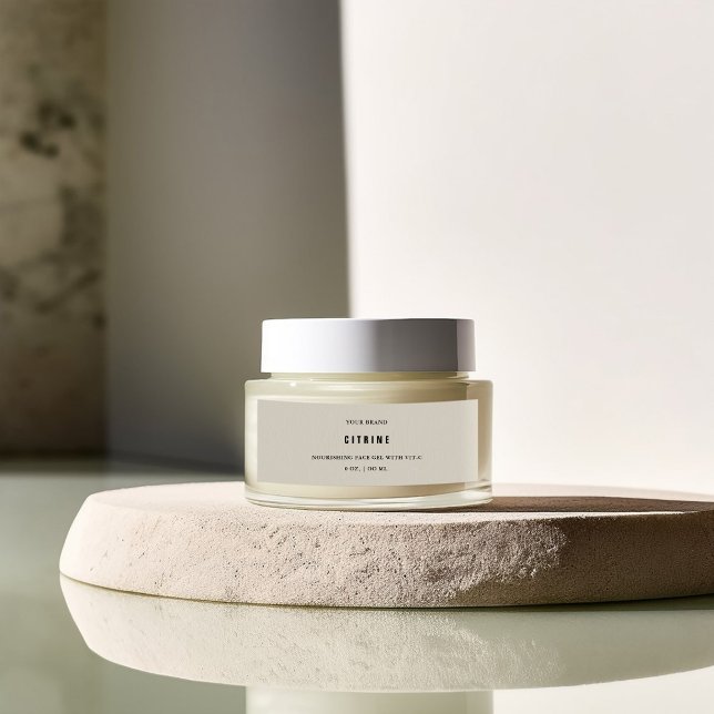 Étiquette de pot de crème pour le visage (Créateur téléchargé)