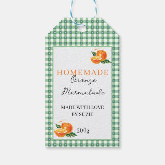 Étiquette de pot de marmelade d'orange personnalis