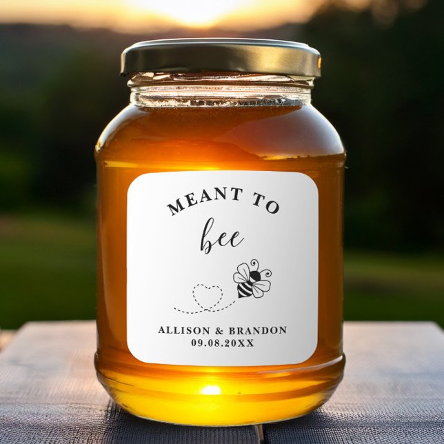Étiquette de pot de miel 'Meant to Bee', cadeau de (Créateur téléchargé)