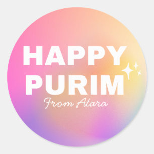 Étiquette de Pourim pour filles