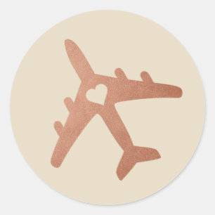 Étiquette de préférence de l'avion en cuivre - COU