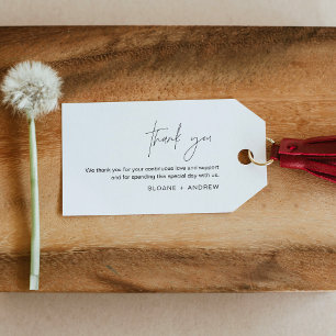 Étiquette de préférence de mariage, Merci de Fête