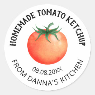 Étiquette de préservation du ketchup de tomate ave