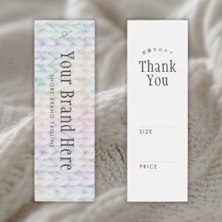 Étiquette de prix Arc-en-ciel pastel Mini