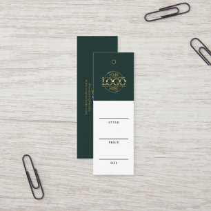 Étiquette de prix avec logo d'entreprise Simple Gr