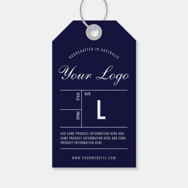 Étiquette de prix de la suspension du logo (Devant)