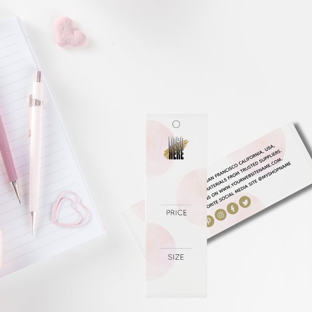 Étiquette de prix de l'habillement de mode de logo (Créateur téléchargé)