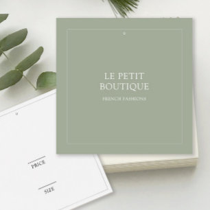 Étiquette de prix de magasin de vêtements Simple S