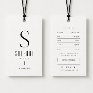 Étiquette de prix de marque de mode moderne