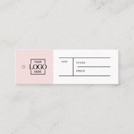 Étiquette de prix de vêtement avec logo d'entrepri