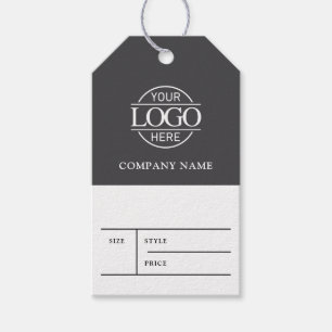 Étiquette de prix de vêtement avec logo d'entrepri
