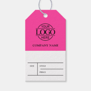 Étiquette de prix de vêtement avec logo simple d'e