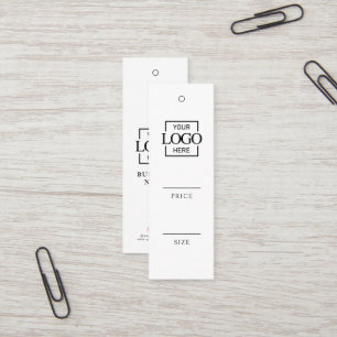 Étiquette de prix de vêtement de logo d'entreprise