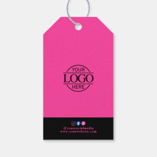 Étiquette de prix de vêtements avec logo d'entrepr