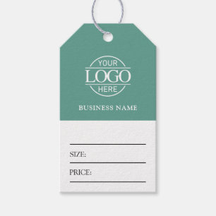 Étiquette de prix de vêtements avec logo d'entrepr