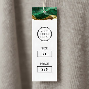 Étiquette de prix de vêtements Emerald Gold