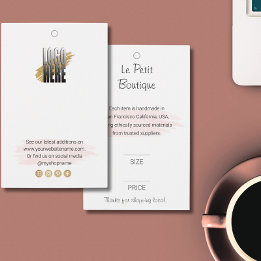 Étiquette de prix du logo professionnel