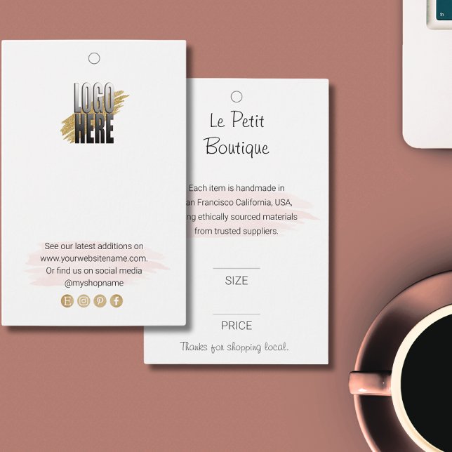 Étiquette de prix du logo professionnel (Créateur téléchargé)