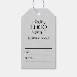 Étiquette de prix minimale avec logo d'entreprise