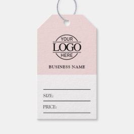 Étiquette de prix minimale avec logo d'entreprise