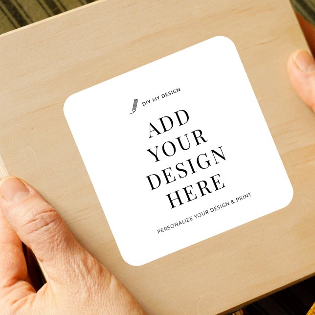 Étiquette de produit Carré 3x3" sur mesure (Custom square sticker printing 3x3")