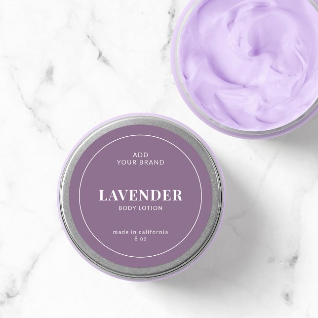 Étiquette de produit couleur modifiable à bordure  (Créateur téléchargé)