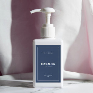 Étiquette de produit couleur modifiable à bordure 