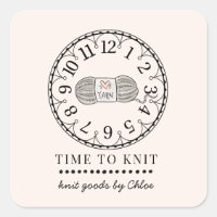 Étiquette de produit de Knit fabriqués à la main