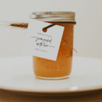Étiquette de produit de pot de confiture de mariag