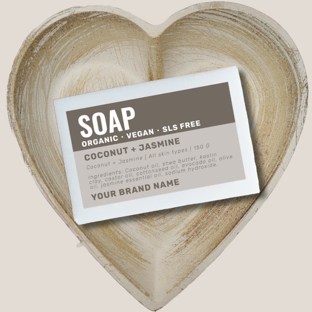 Étiquette de produit de savon artisanal (Créateur téléchargé)