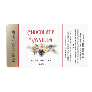 Étiquette de produit de typographie de vacances mo