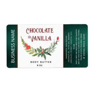 Étiquette de produit de typographie de vacances mo