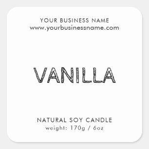 Étiquette de produit de typographie noir blanc mod