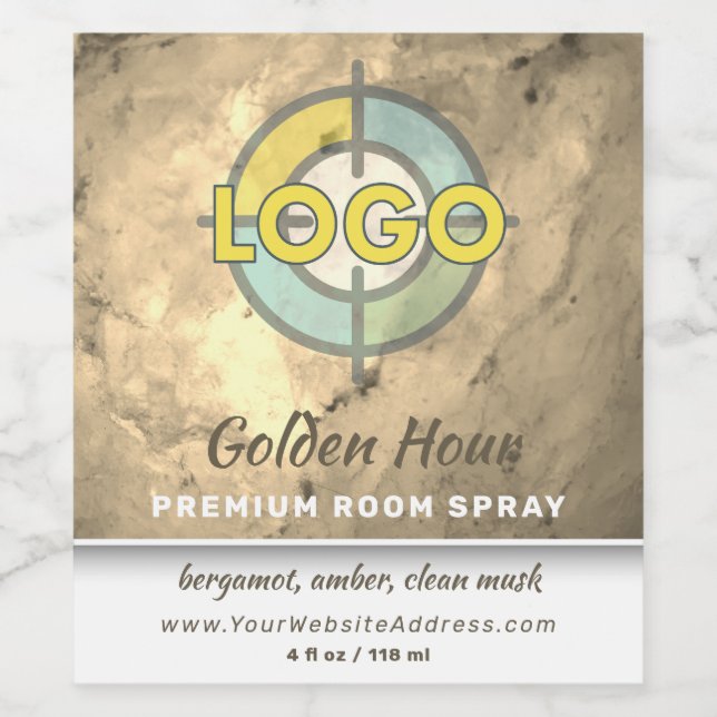 Étiquette de produit Faux Gold Marble (Étiquettes simples)