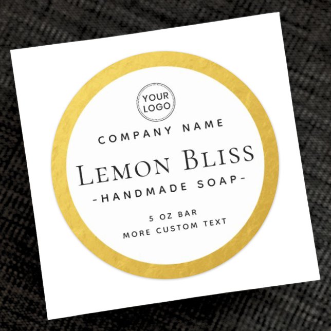 Étiquette de produit Faux or frontière (Créateur téléchargé)