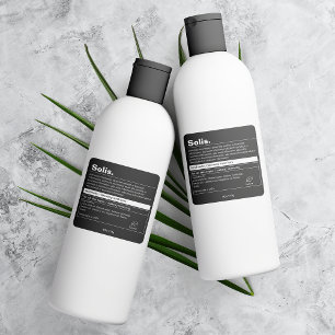 Étiquette de produit minimal