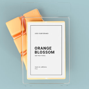 Étiquette de produit minimaliste moderne à bordure