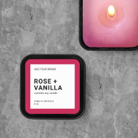 Étiquette de produit minimaliste moderne de couleu