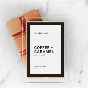 Étiquette de produit minimaliste moderne de couleu