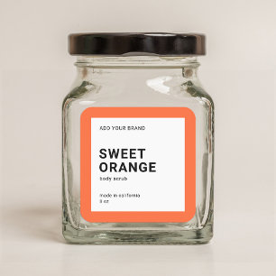 Étiquette de produit minimaliste moderne de couleu