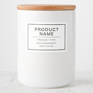 Étiquette de produit moderne personnalisé fait mai