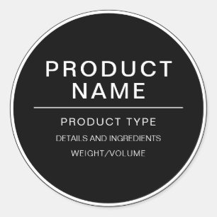 Étiquette de produit moderne personnalisé fait mai
